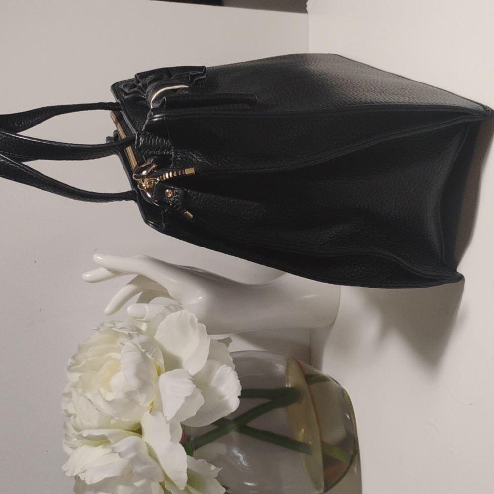 NWOT kate spade Black Pebbled Leather Bow Top-Handle Crossbody Bag - Picture 3 of 13